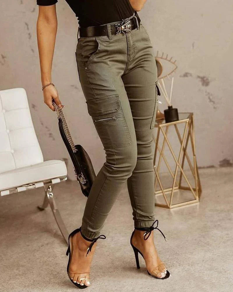 Levoire | Pantalon Cargo Femme Vert