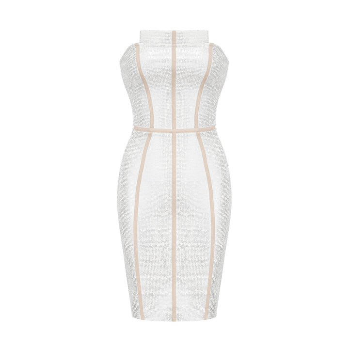 Levoire | Robe Mini Bandage Argent