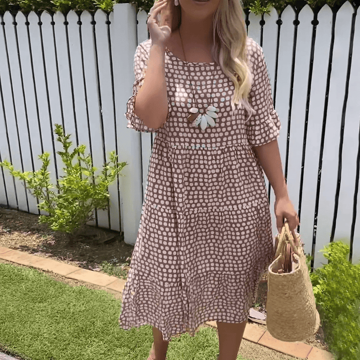 Levoire | Robe À Manches Courtes Multicolore