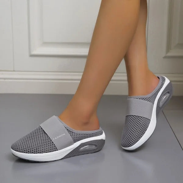 Levoire | Chaussures Compensées À Enfiler Orthopédiques Pour Femmes Gris foncé