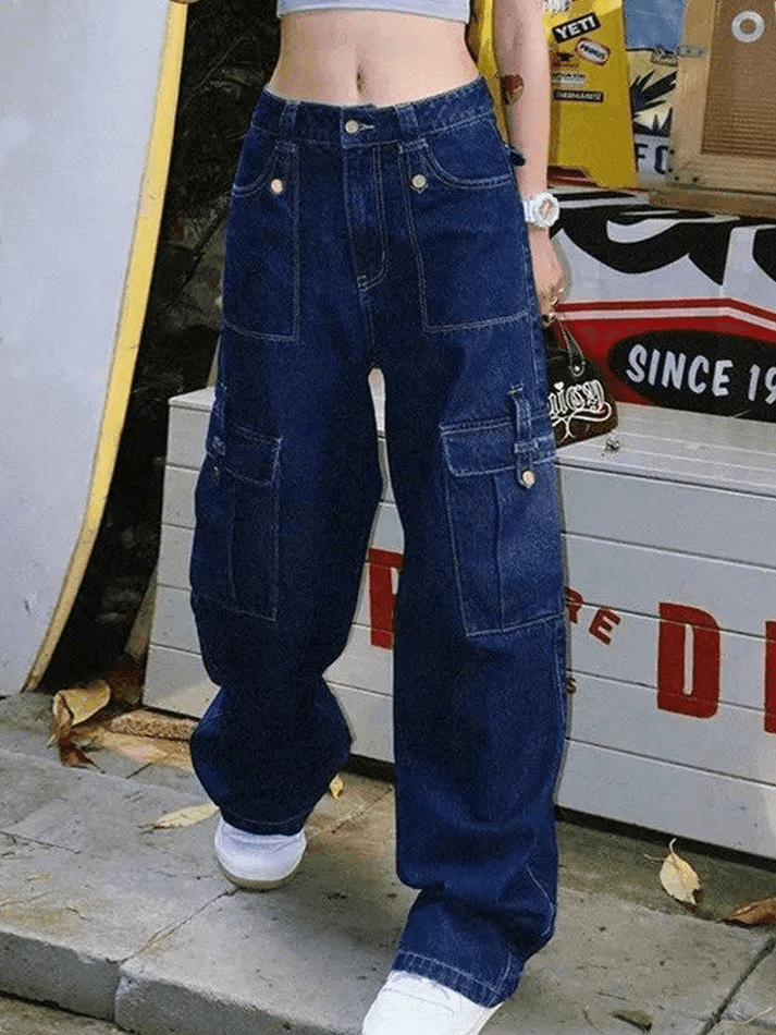 Levoire | Jean Cargo Vintage Lavé Foncé