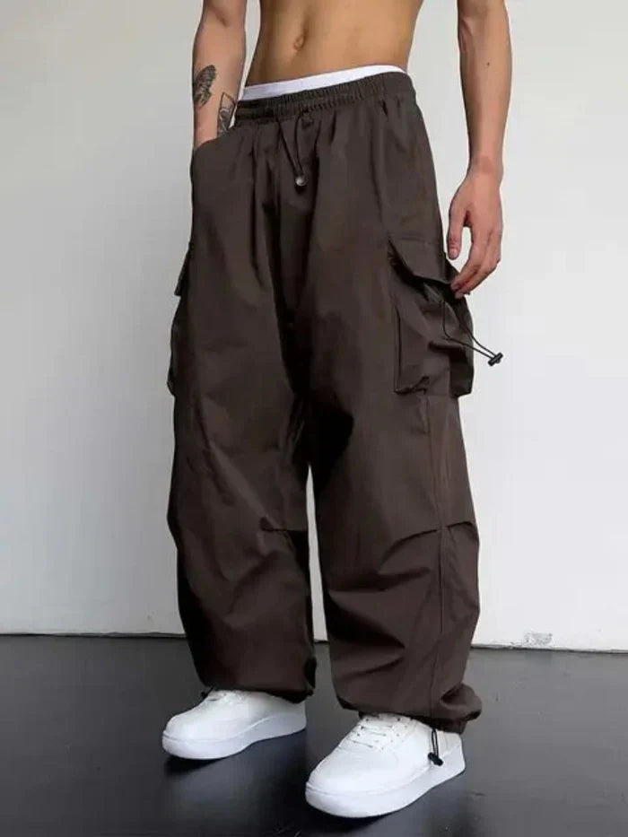 Levoire | Pantalon Cargo Assis Brun foncé