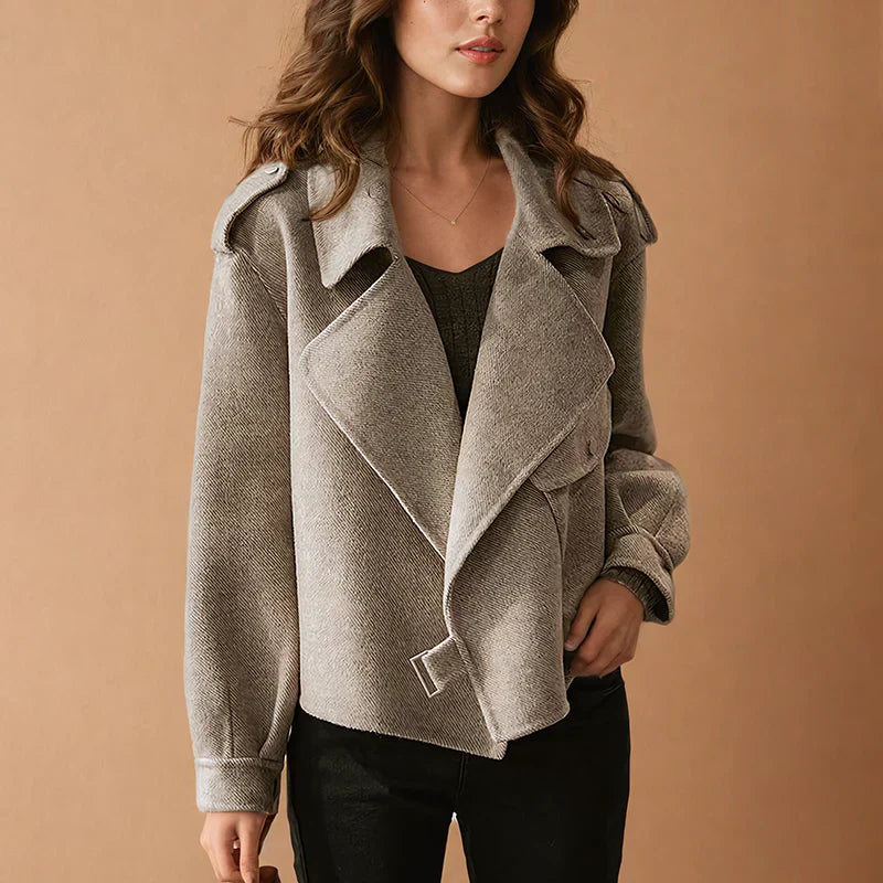 Levoire | Veste En Laine Tendance Pour Femmes Beige