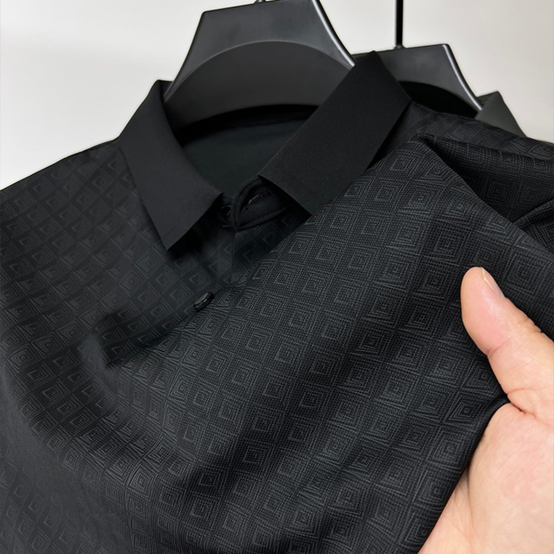 Levoire | Chemises polo confortables Brun rouge Noir