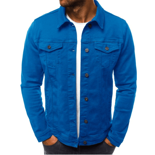 Levoire | Veste pour hommes Veste en denim décontractée pour hommes Veste en jean pour hommes