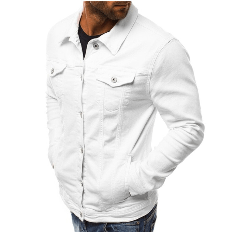 Levoire | Veste pour hommes Veste en denim décontractée pour hommes Veste en jean pour hommes