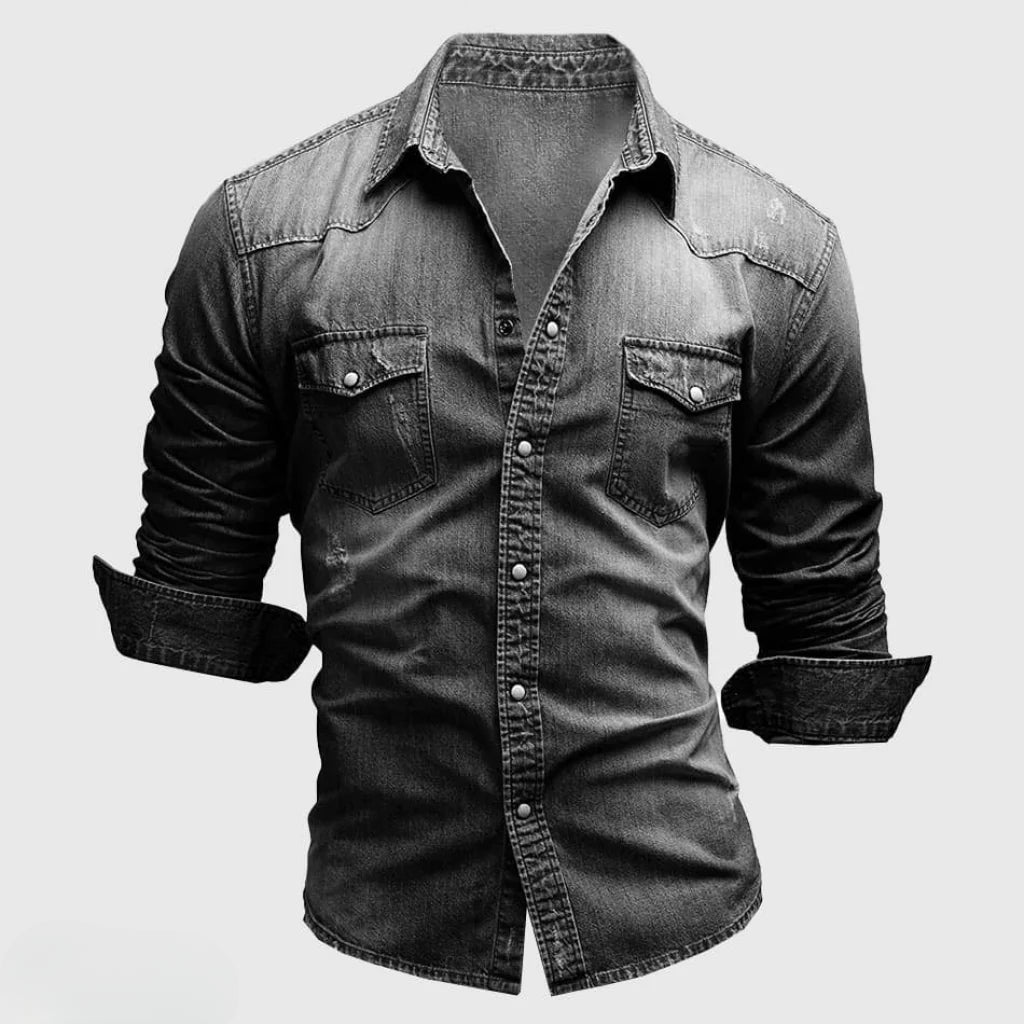 Levoire | RETRO DENIM SWEATSHIRT Corvino Noir