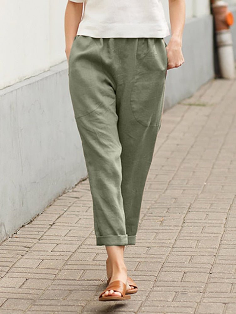 Levoire | Pantalon Décontracté Et Confortable Vert