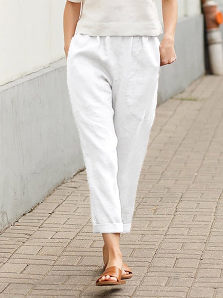 Levoire | Pantalon Décontracté Et Confortable Blanc