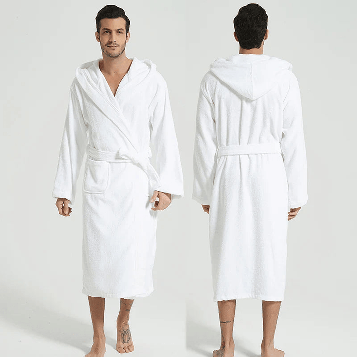 Levoire | Peignoir Luxe Respirant Capuche Blanc