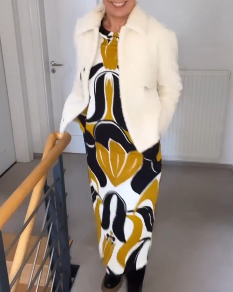 Levoire | Robe Midi Imprimée Chic