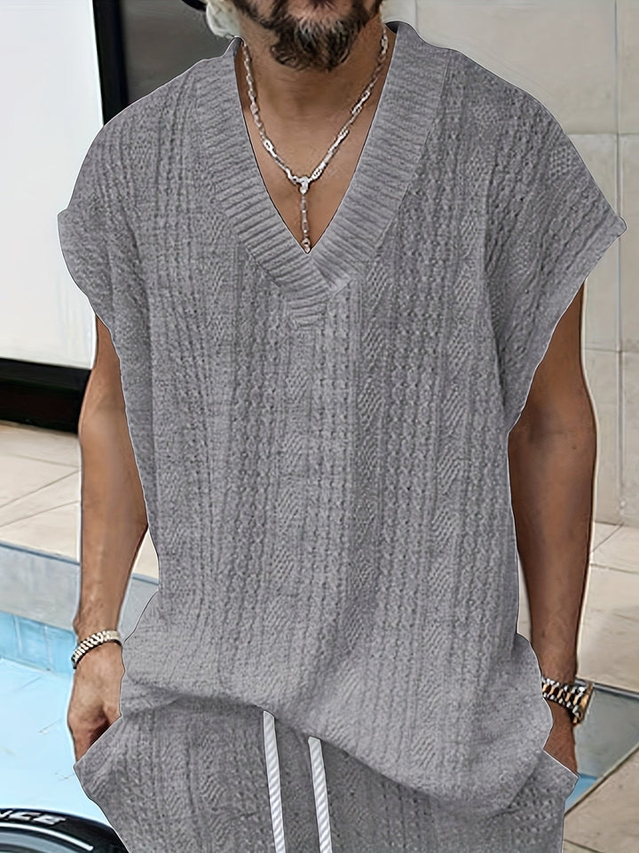 Levoire | Top Sans Bretelles Tendance Col En V Uni gris