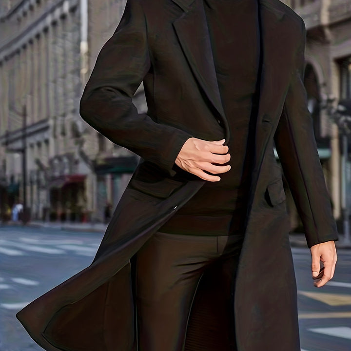Levoire | Grandes Tailles Manteau D'Homme Trench Avec Revers
