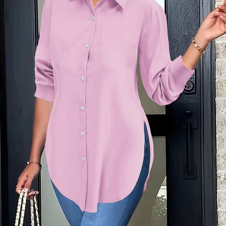 Levoire | Chemise Élégante Avec Boutonnière Divisée Et Manches Longues