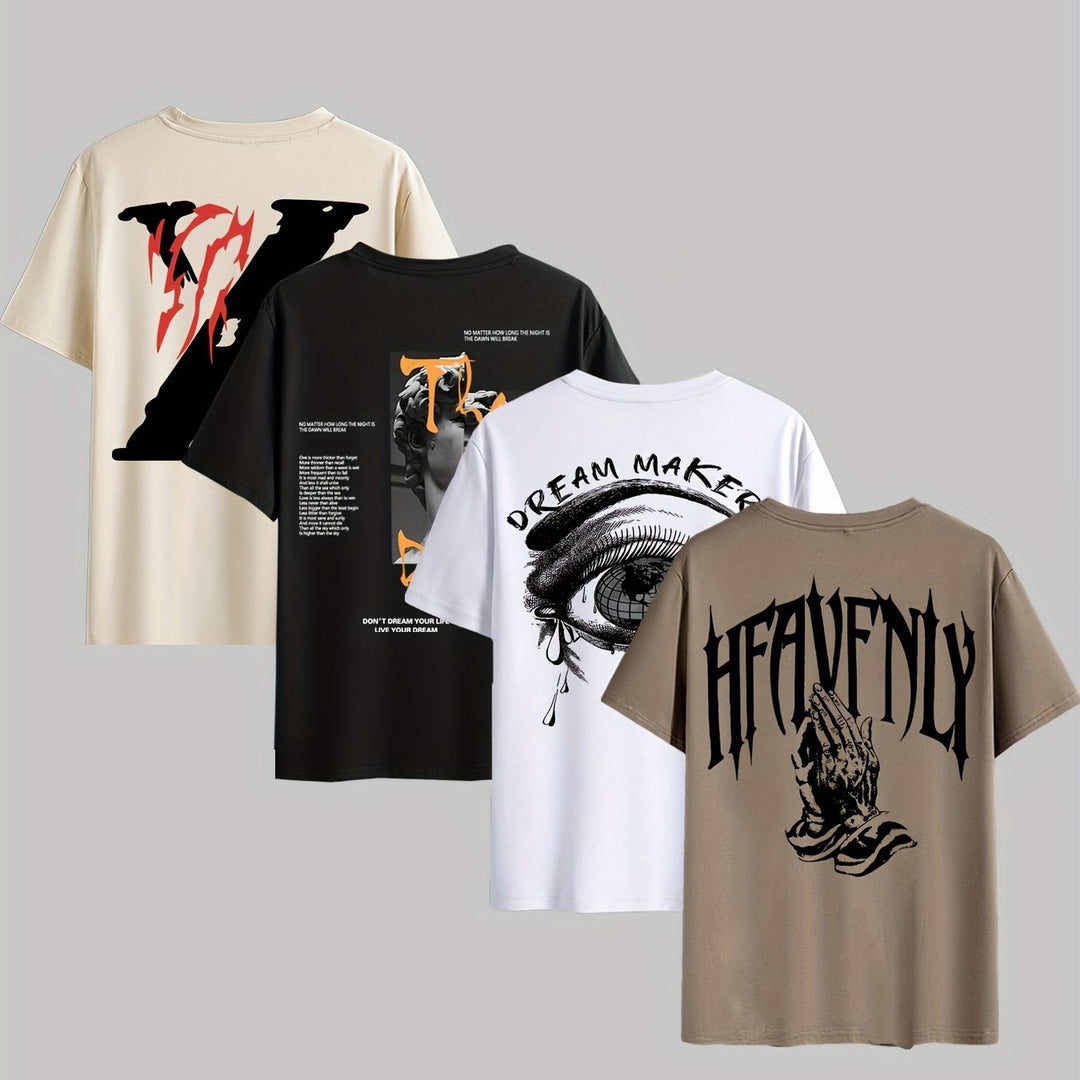 Levoire | Rennokas T-Shirt Pour Hommes Avec Impression Et Manches Courtes