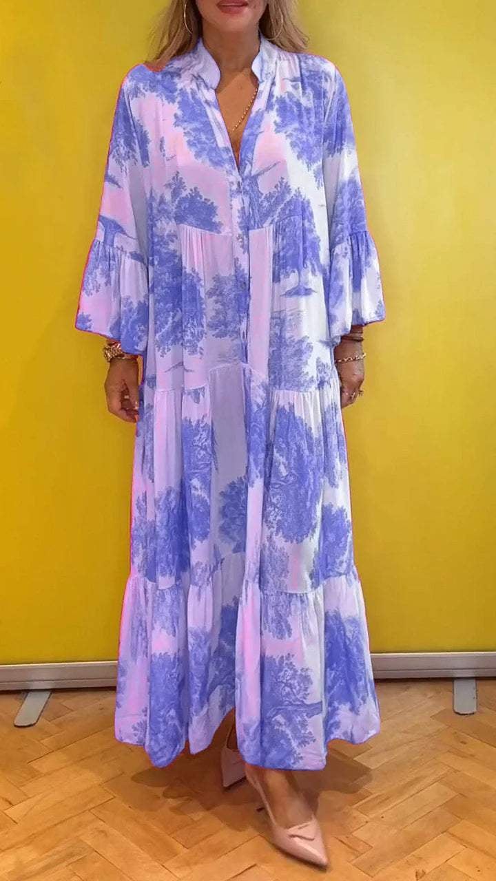Levoire | Robe Chic Coupe Droite Moderne Bleu clair
