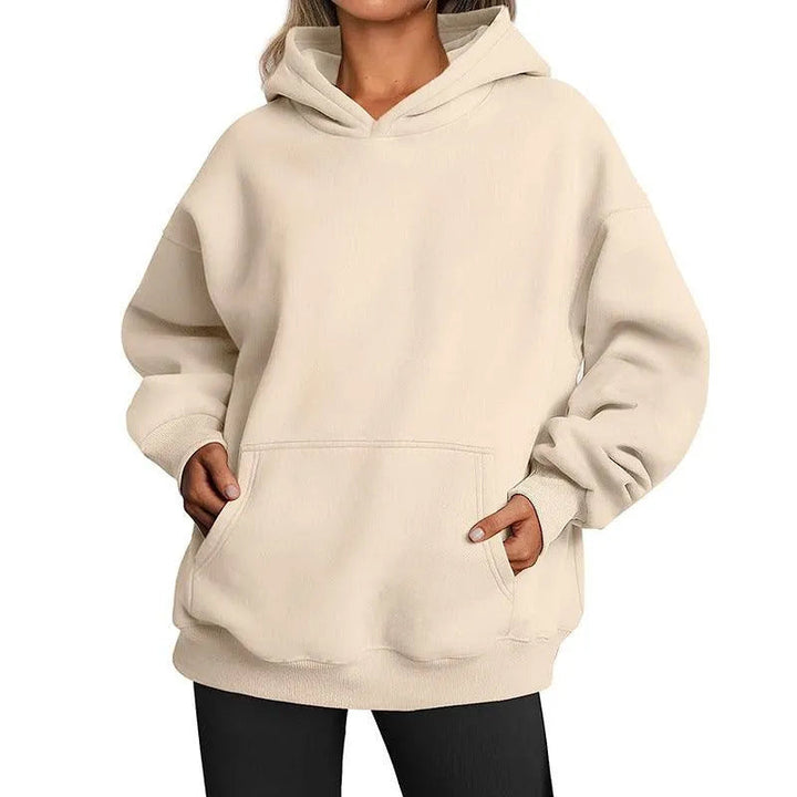 Levoire | Sweat à capuche pour femmes avec poches Khaki