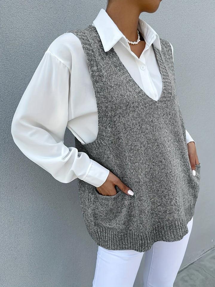 Levoire | Pull-Over Col Montant Avec Poches Pour Femmes Anna