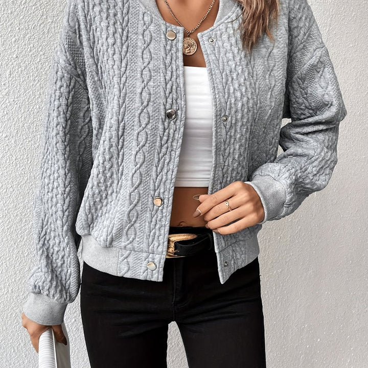 Levoire | Solidot Bomber Jacket Avec Texture De Bouton