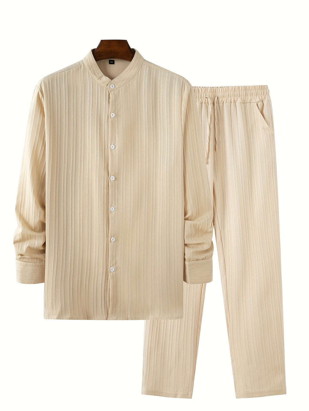 Levoire | T-Shirt À Manches Longues Unicolore Et Pantalons De Survêtement