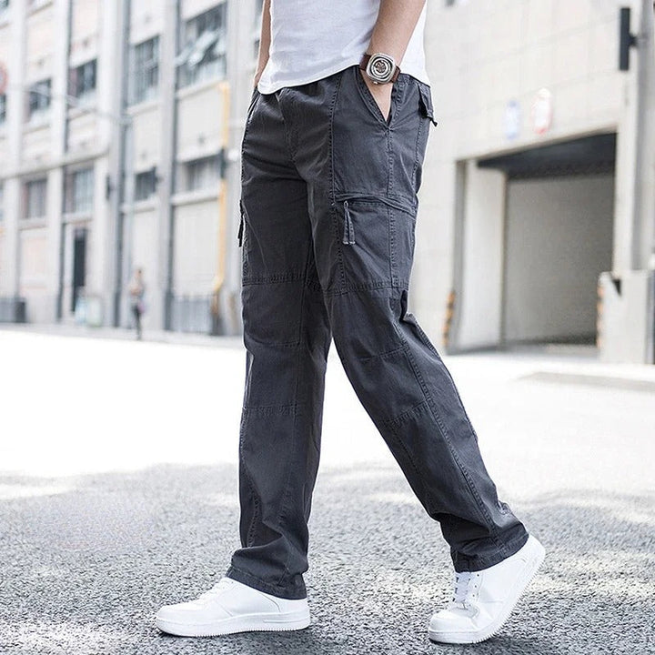 Levoire | Pantalons Cargo Avec Poches Pratiques Gris foncé