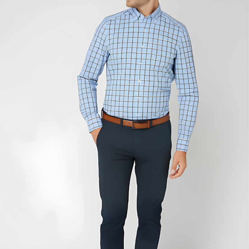 Levoire | Chemise À Carreaux Classique Avec Une Touche Moderne