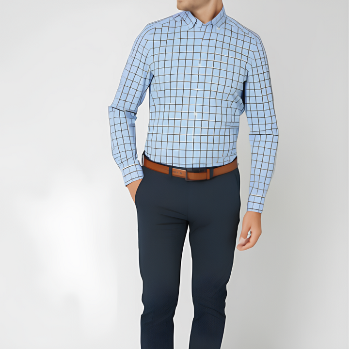 Levoire | Chemise À Carreaux Classique Avec Une Touche Moderne