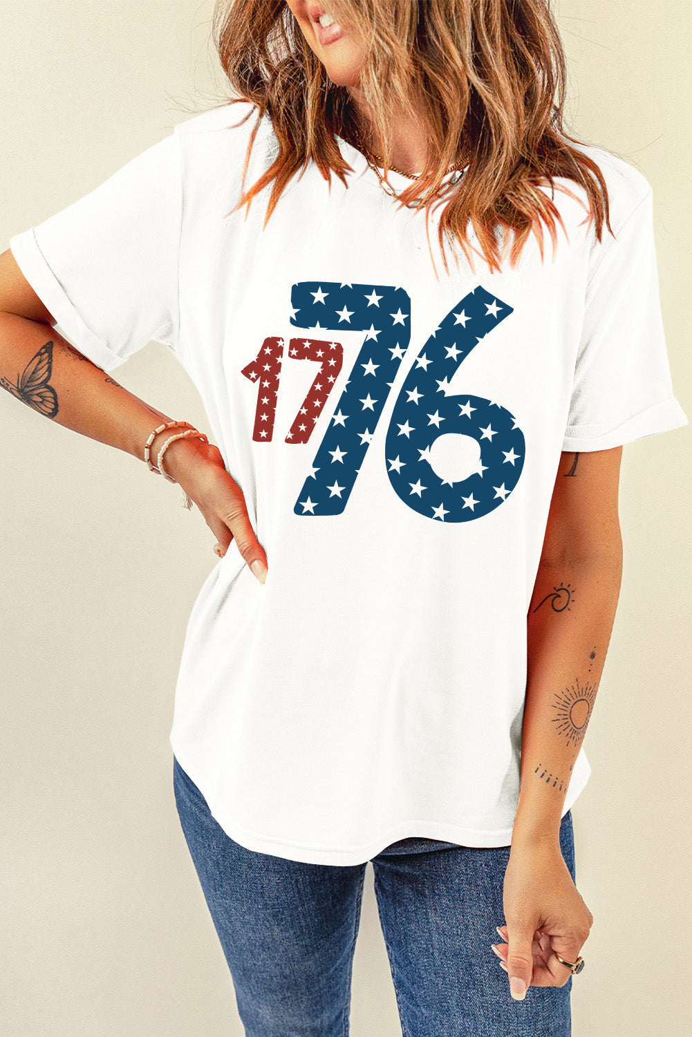 Levoire | 1776 Col Rond T-shirt à Manches Courtes