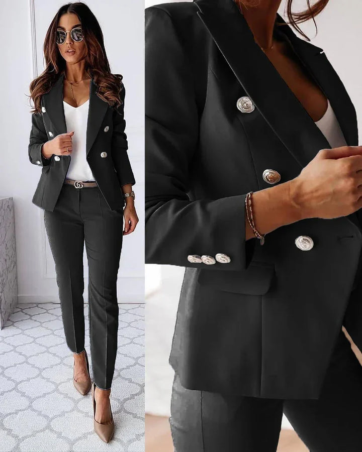 Levoire | Ensemble De Blazer Élégant Noir