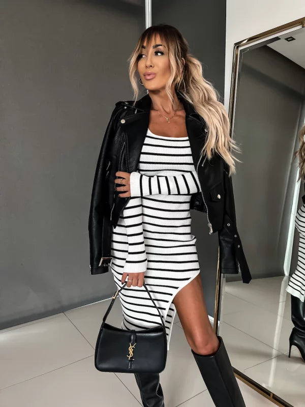 Levoire | Robe Zébrée Rayée