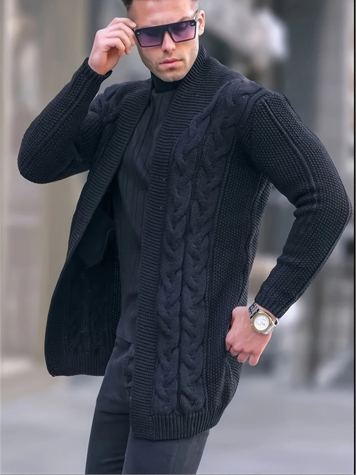 Levoire | Grandes Tailles Cape En Tissu Pour Homme Noir