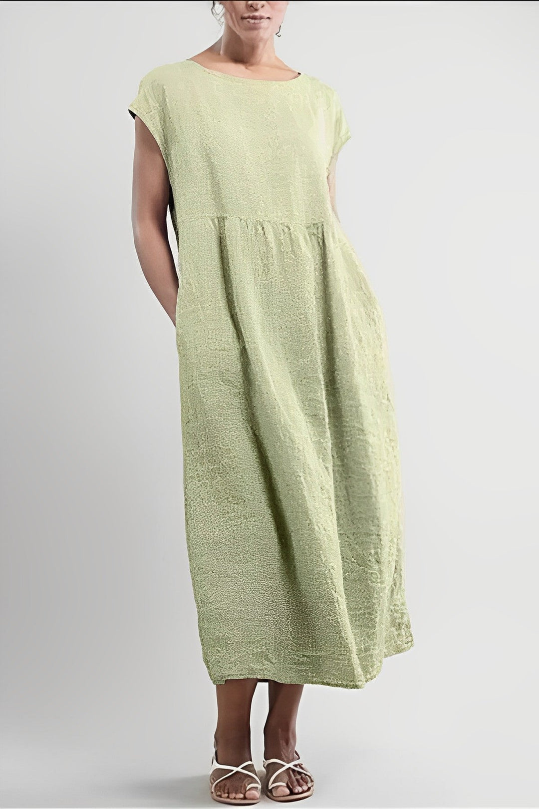 Levoire | Robe Élégante Style Vintage Vert