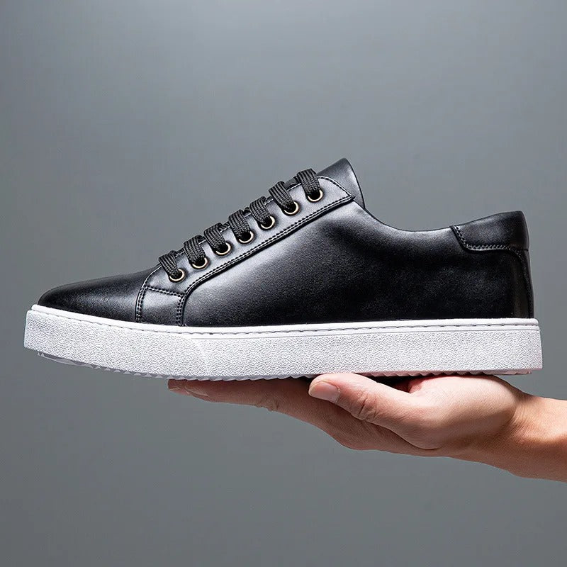Levoire | Baskets Pour Hommes En Cuir Noir