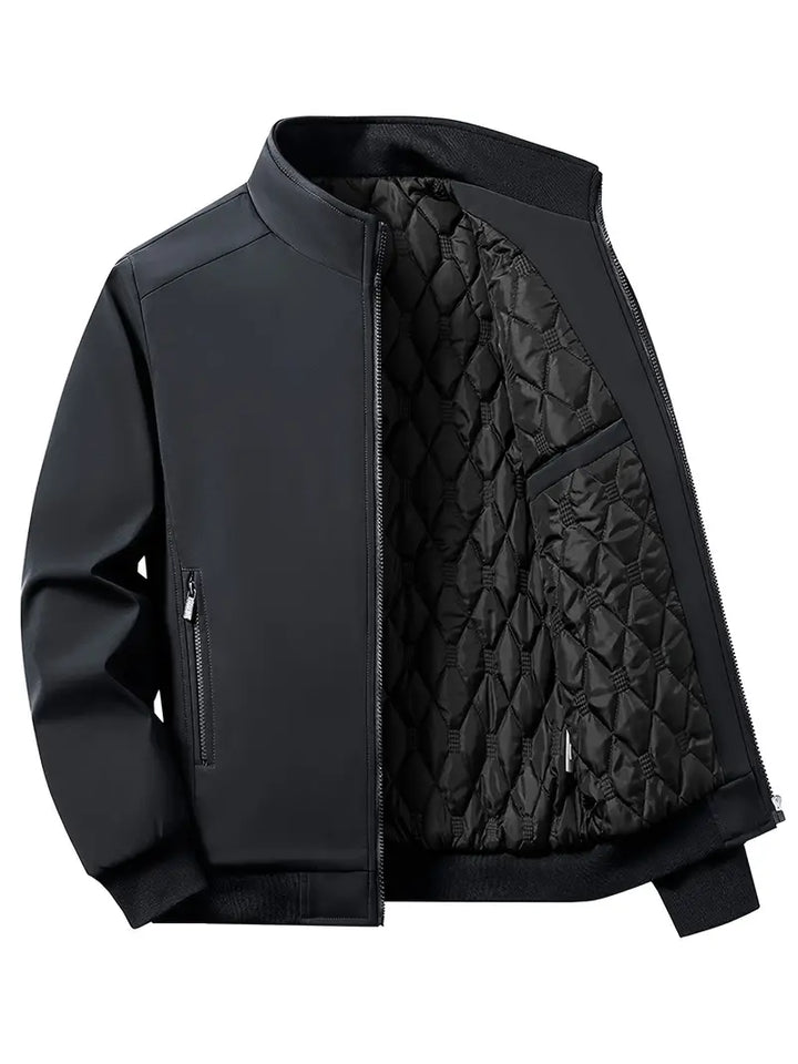 Levoire | Veste Softshell Elegante Pour Hommes Avec Des Details Modernes Noir