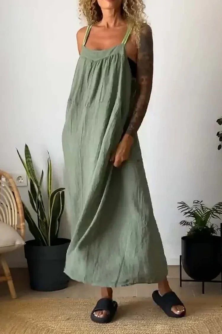 Levoire | Robe décontractée à bretelles Verde