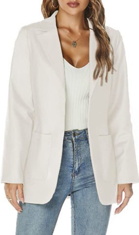Levoire | Blazer Avec Poches Pour Femmes Blanc