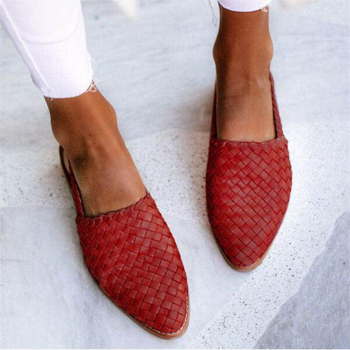 Levoire | Sandales En Cuir Tressées Pour Femmes Rot
