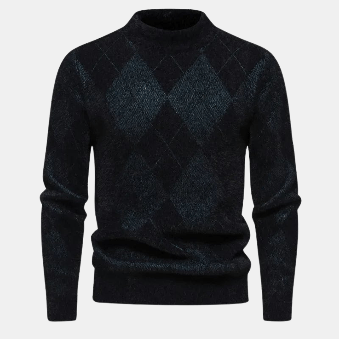 Levoire | Pull homme Tricoté Pull confortable Noir