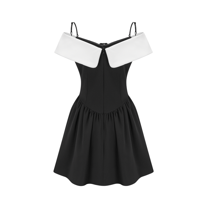 Levoire | Robe Mini Noire Off The Shoulder