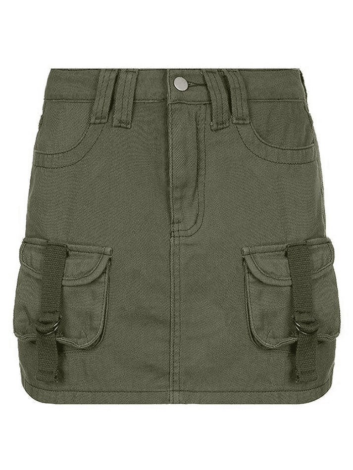 Levoire | Jupe Courte En Denim Appliqué