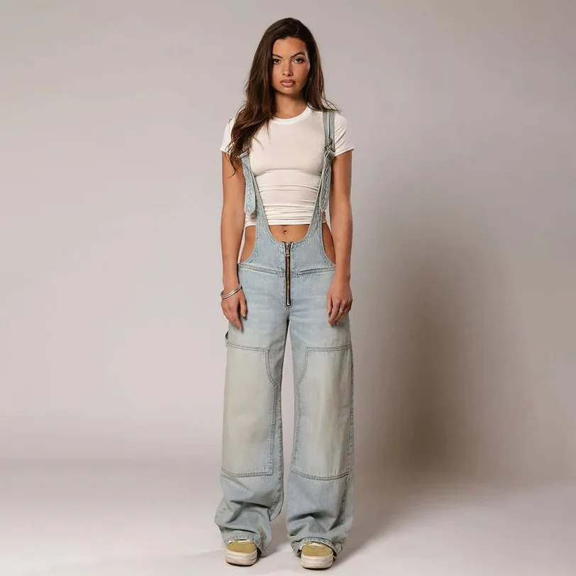 Levoire | Salopette En Denim Tiefende bleu ciel