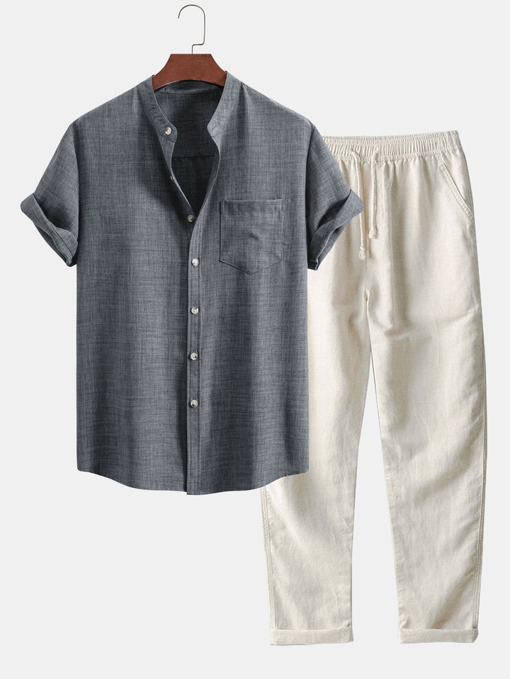 Levoire | Ensemble Marin Décontracté Gris