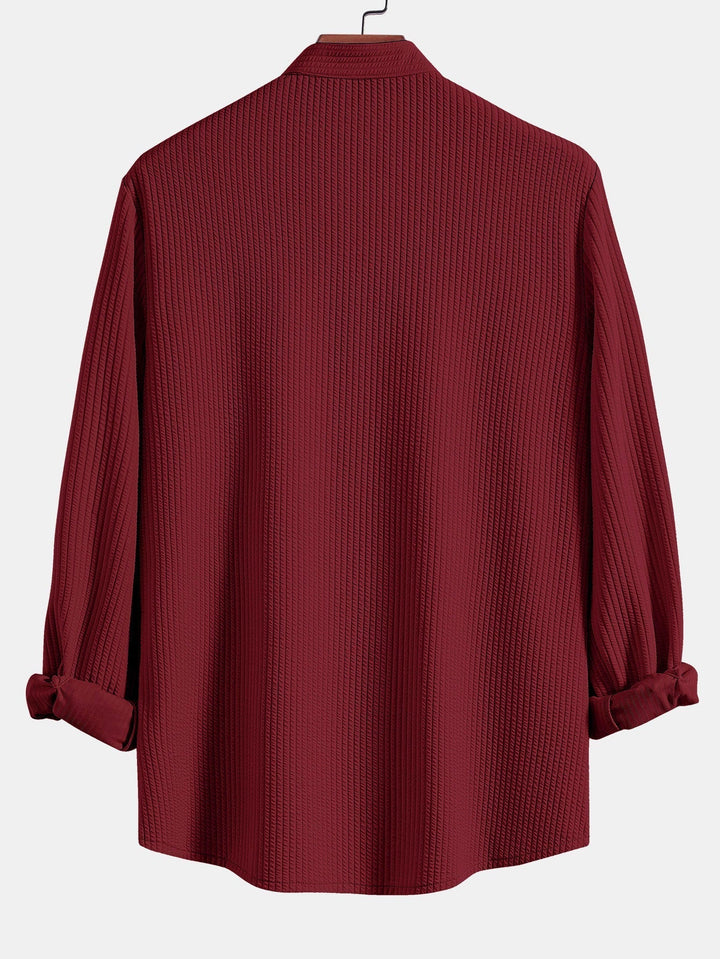 Levoire | Chemise En Stretch Rippé À Manches Longues