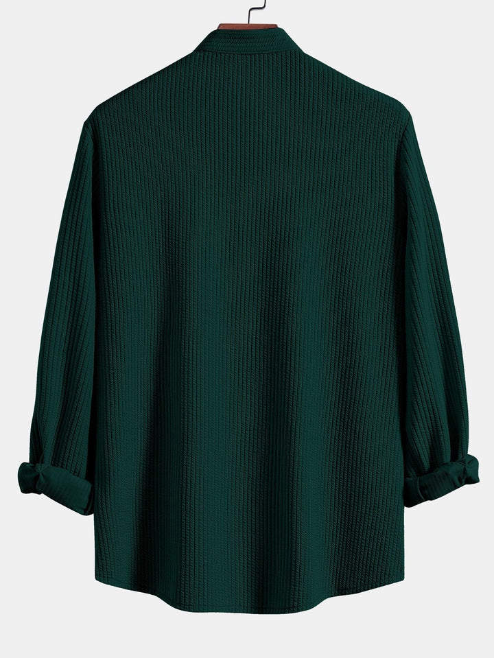 Levoire | Chemise En Stretch Rippé À Manches Longues