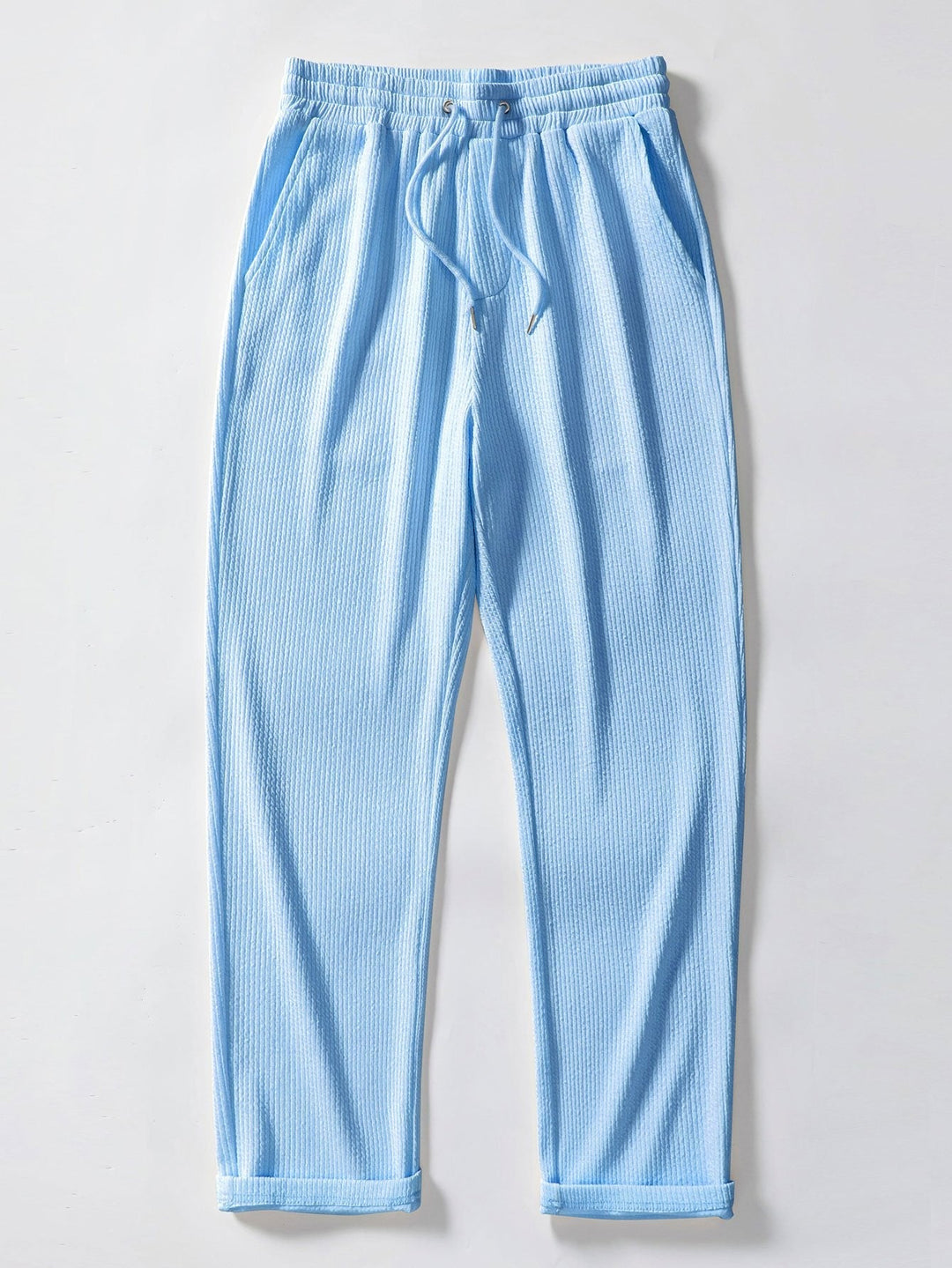 Levoire | Pantalon Droit Côtelé Bleu clair