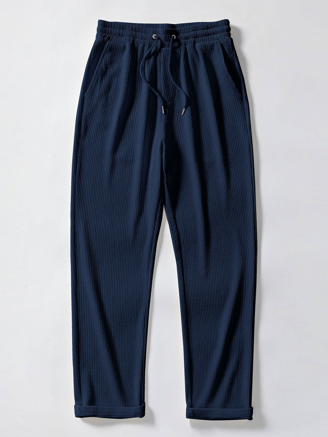 Levoire | Pantalon Droit Côtelé Bleu marine