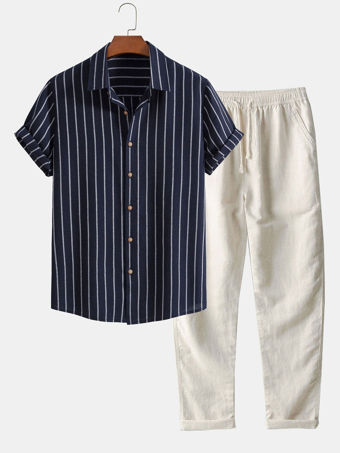Levoire | Ensemble Éléganterayé Bleu marine