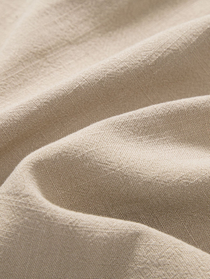 Levoire | Mélange De Lin Chemise À Col Montant