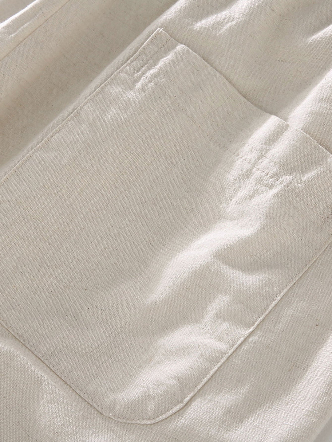 Levoire | Pantalon Court En Coton Lin À Cordon