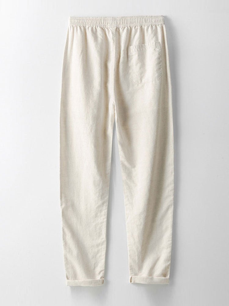 Levoire | Mélange De Lin Pantalon Droit
